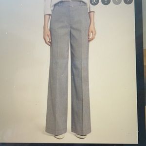 Lewit wide leg, high waist pin striped pants